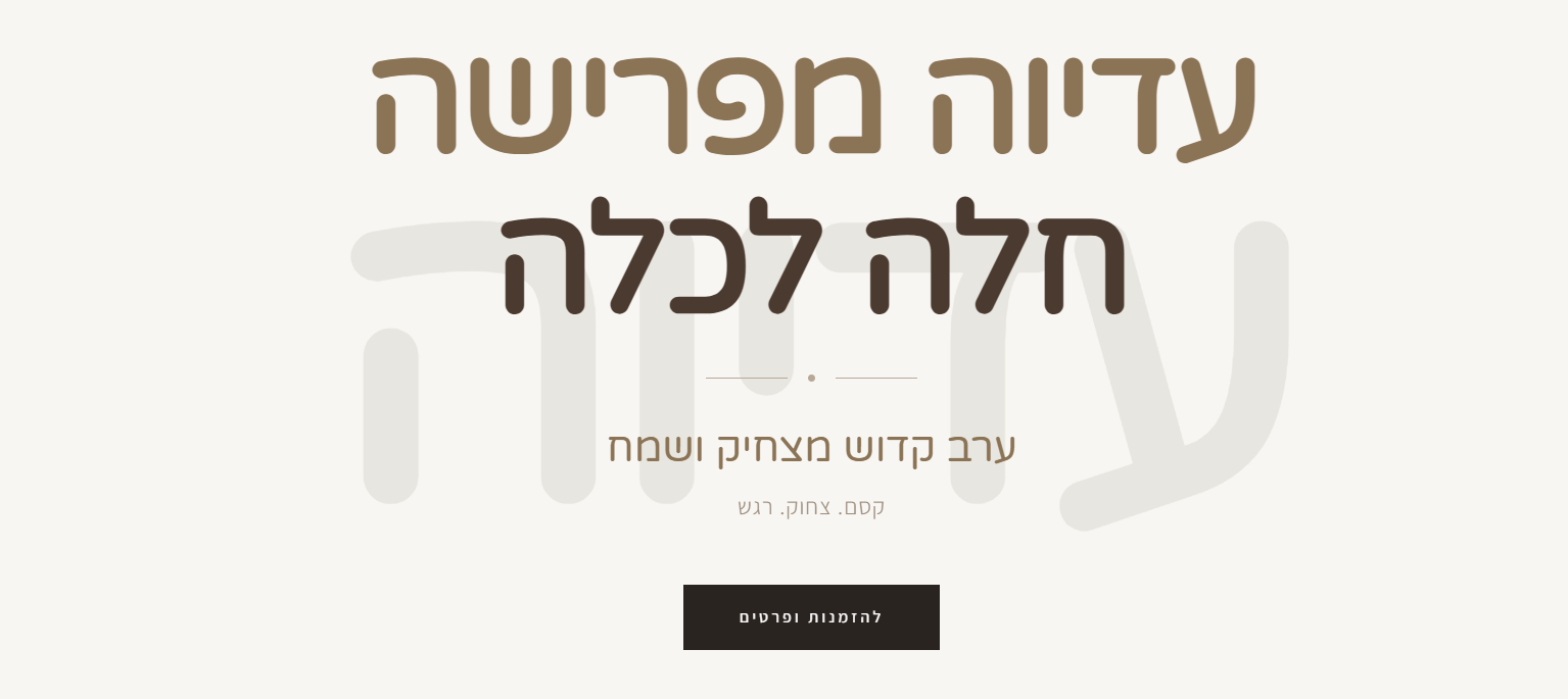 בניית דף נחיתה לעסק - Adiva Mafrisha